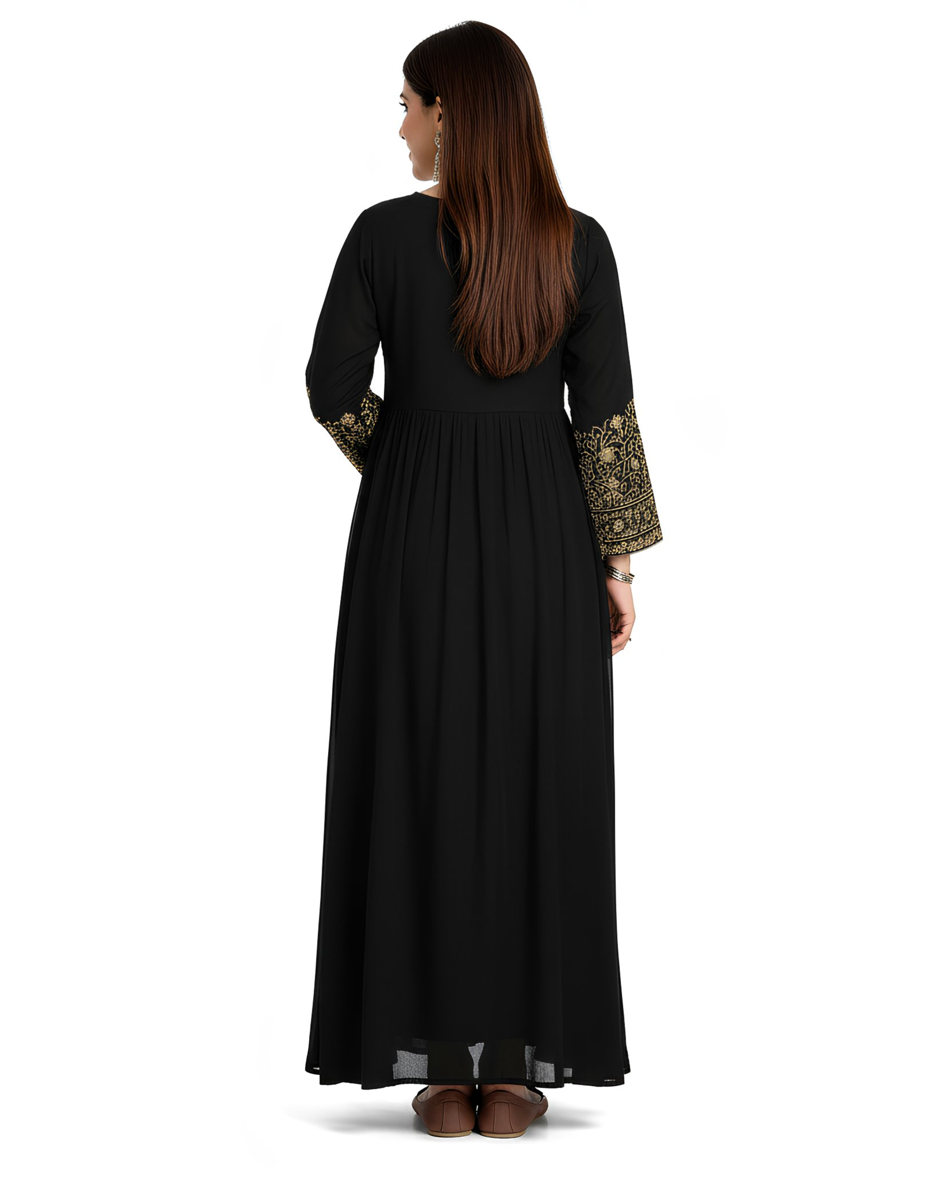 Embroidered Maxi Suit with Trouser - 2Pc Set