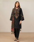 2 Pcs Unstitched Embroidered Suit