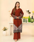 2 Pcs Women's Unstitched Printed Suit