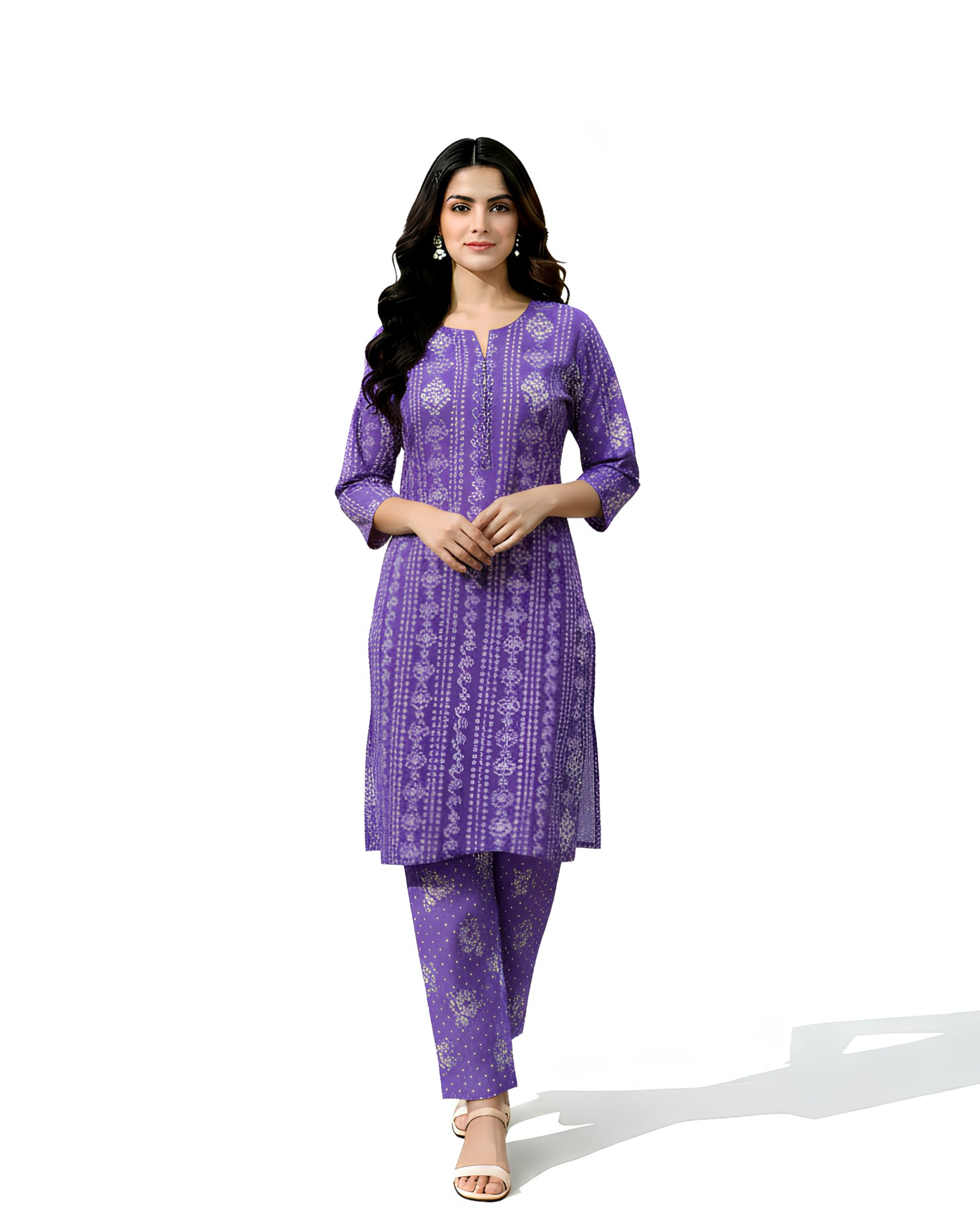 2 Pcs Stitched Linen Printed Shirt And Trouser