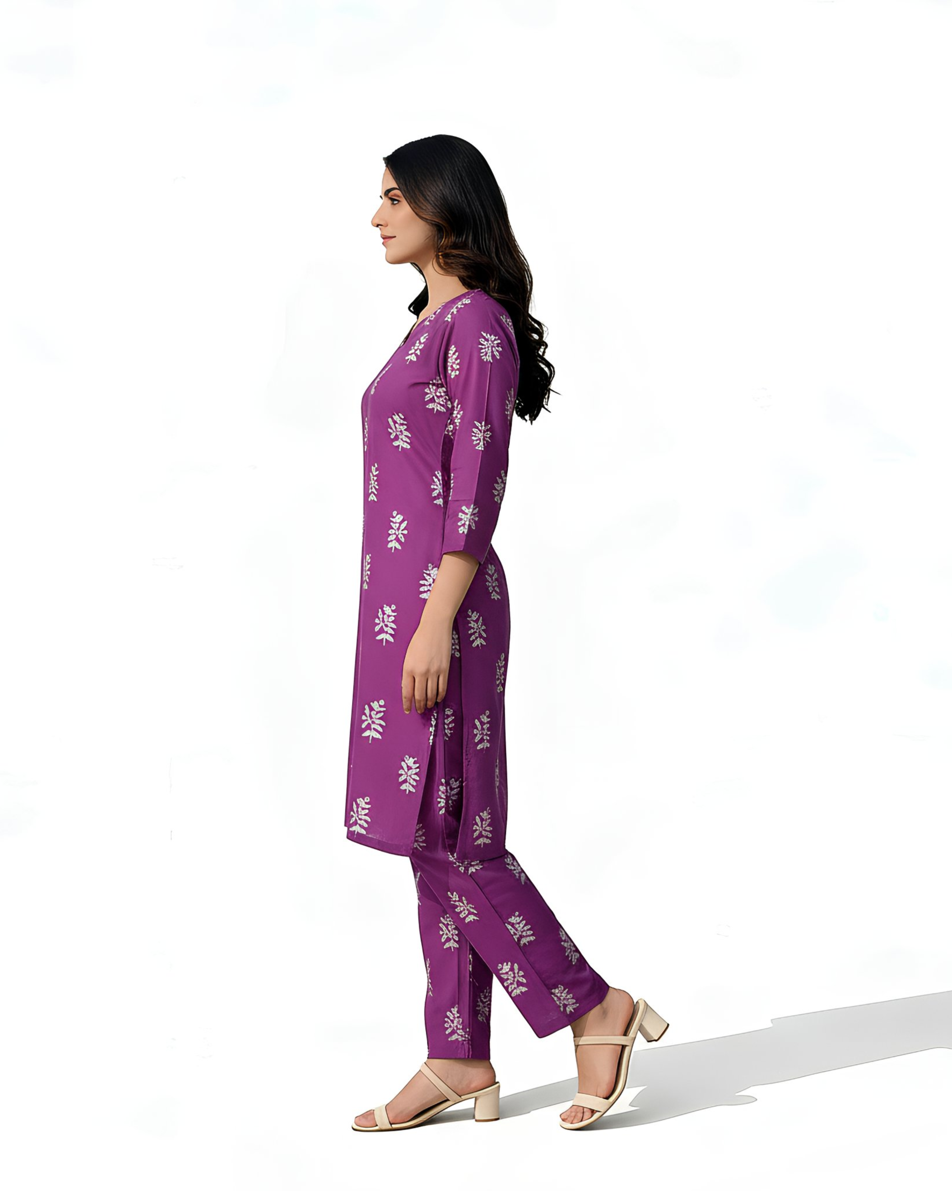 2 Pcs Stitched Linen Printed Shirt And Trouser