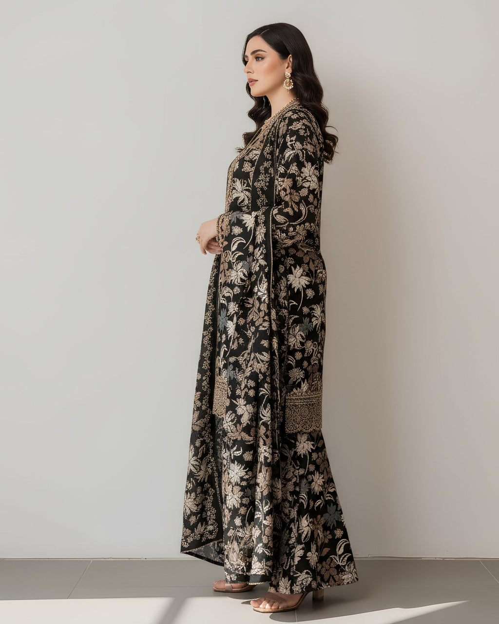 2 Pcs Unstitched Printed Suit