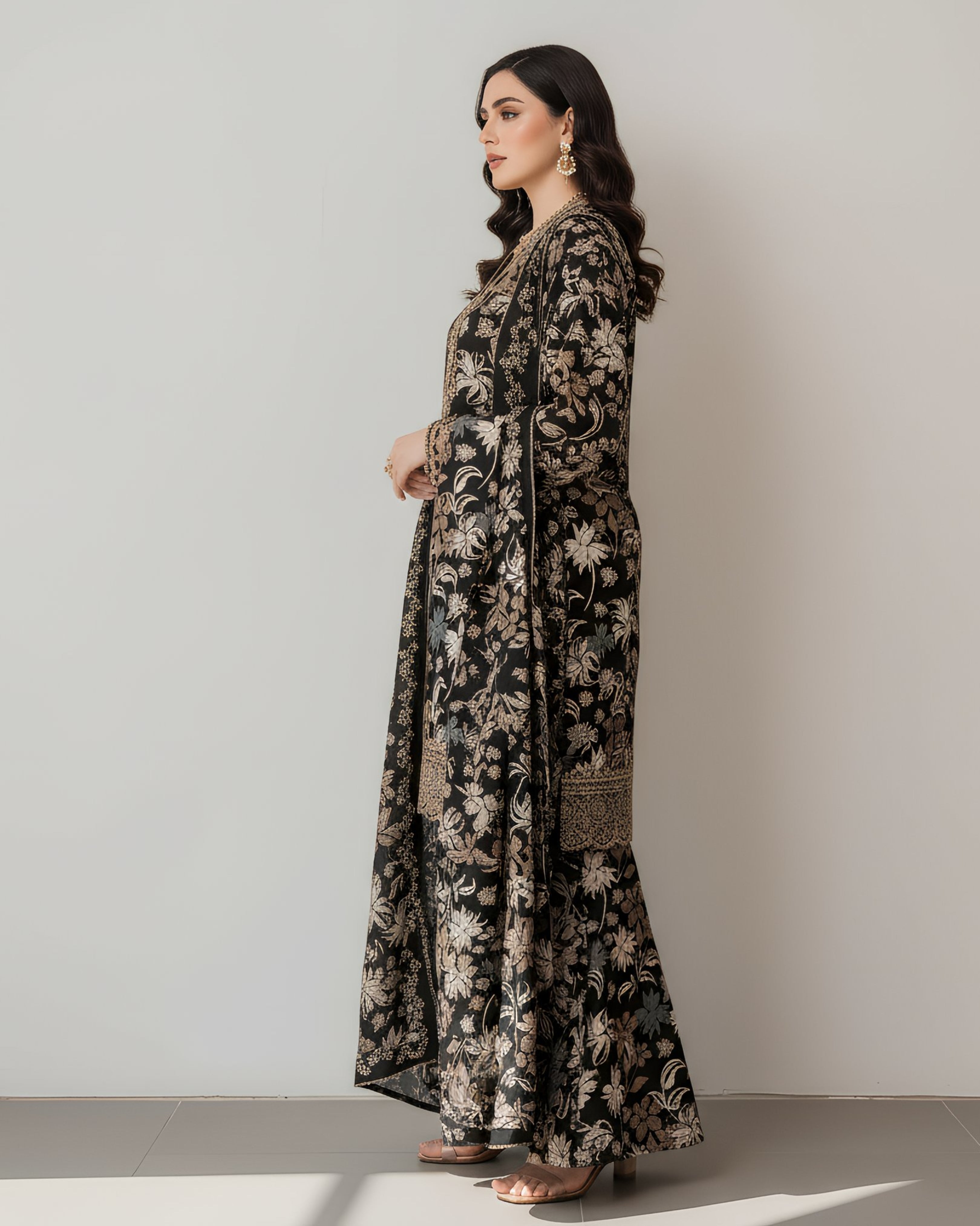 2 Pcs Unstitched Printed Suit