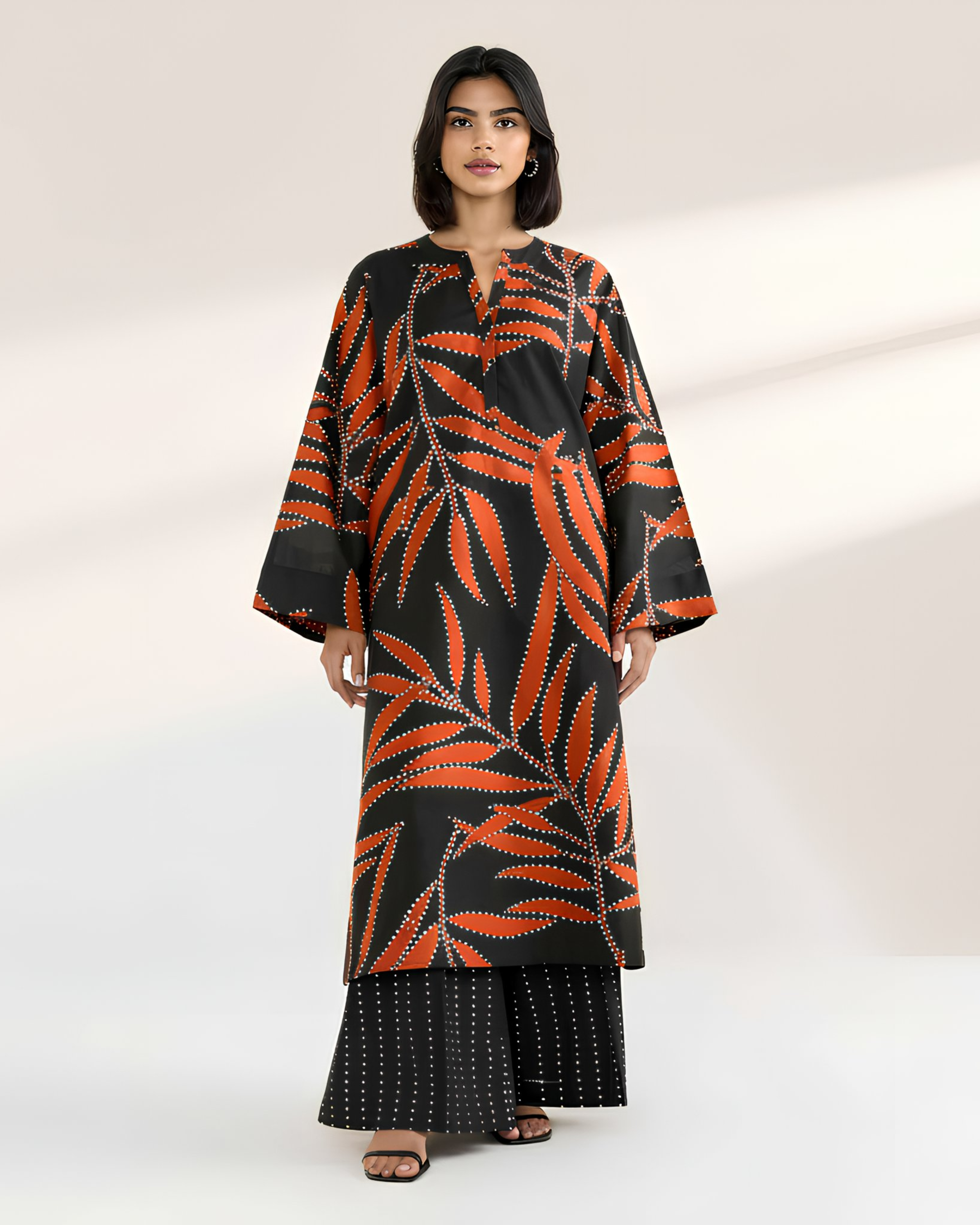 2 Pcs Unstitched Printed Suit