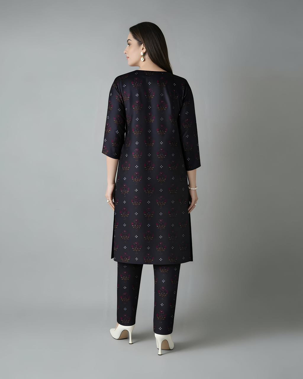 2 Pcs Unstitched Printed Suit