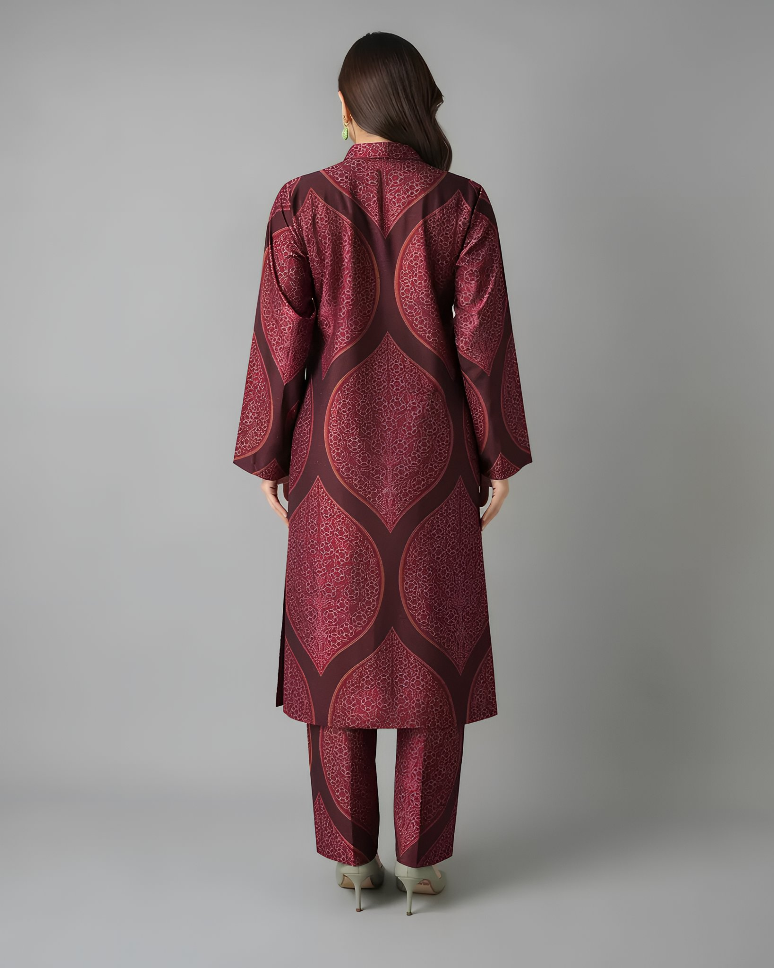 2 Pcs Unstitched Printed Suit