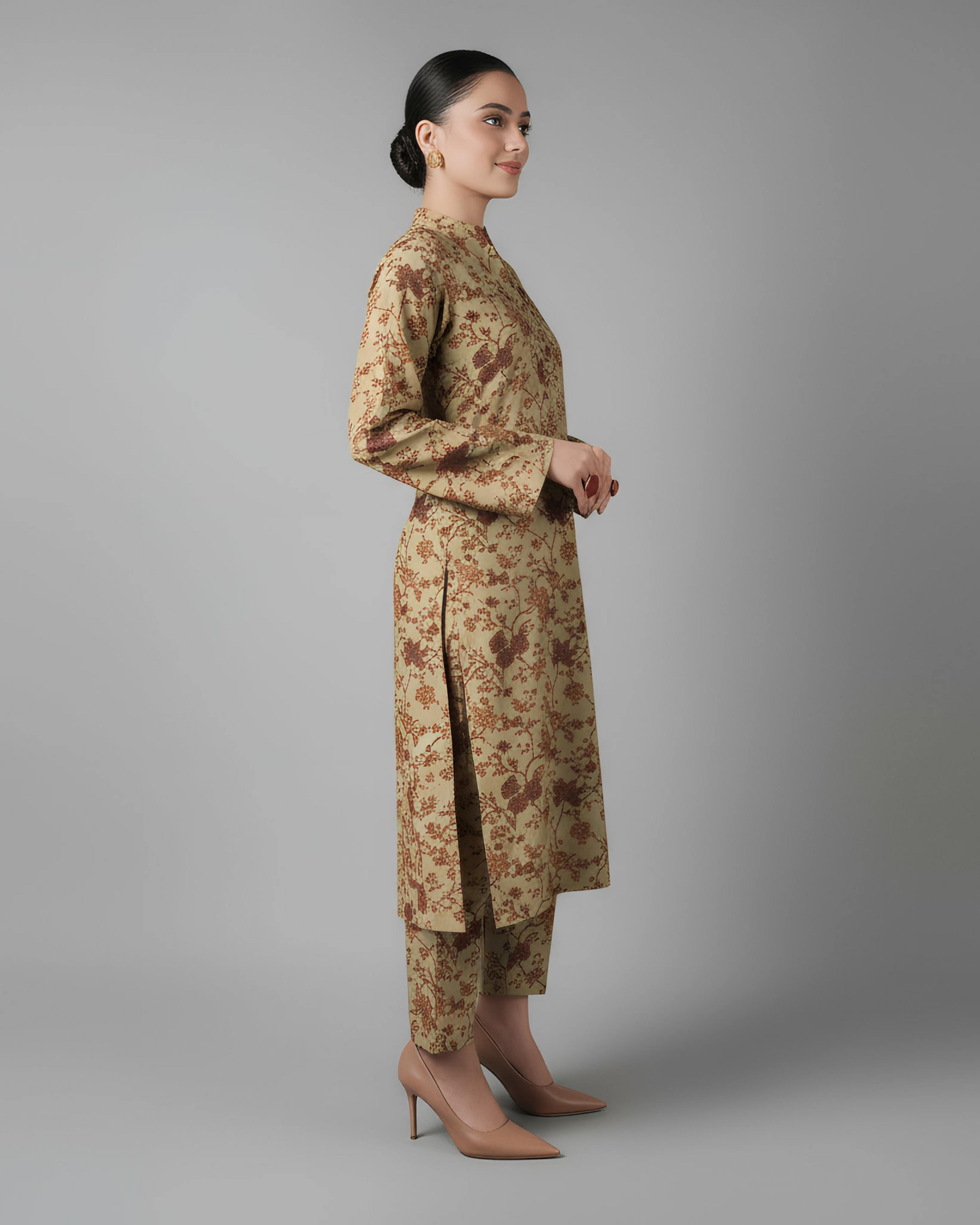 2 Pcs Unstitched Printed Suit