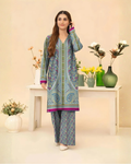 2 Pcs Women's Unstitched Printed Suit