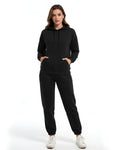 Black Plain Track Suit