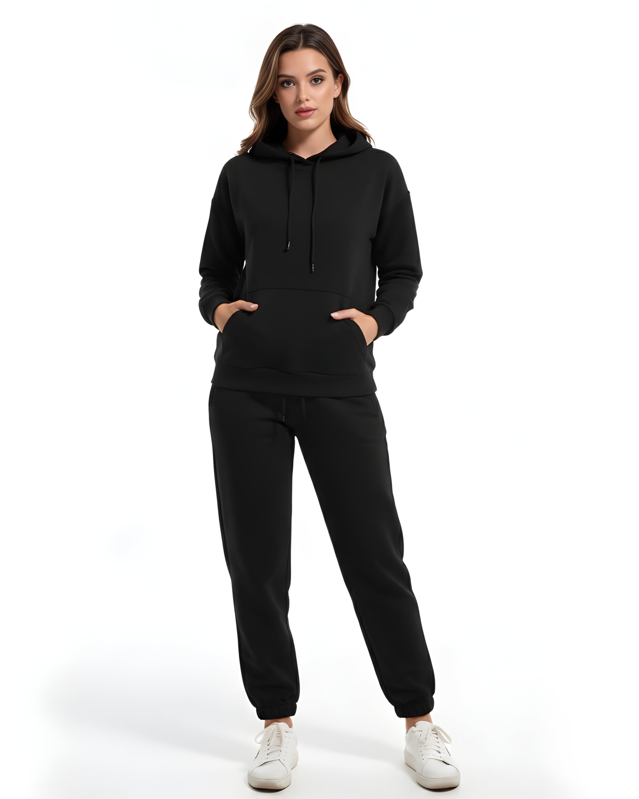 Black Plain Track Suit