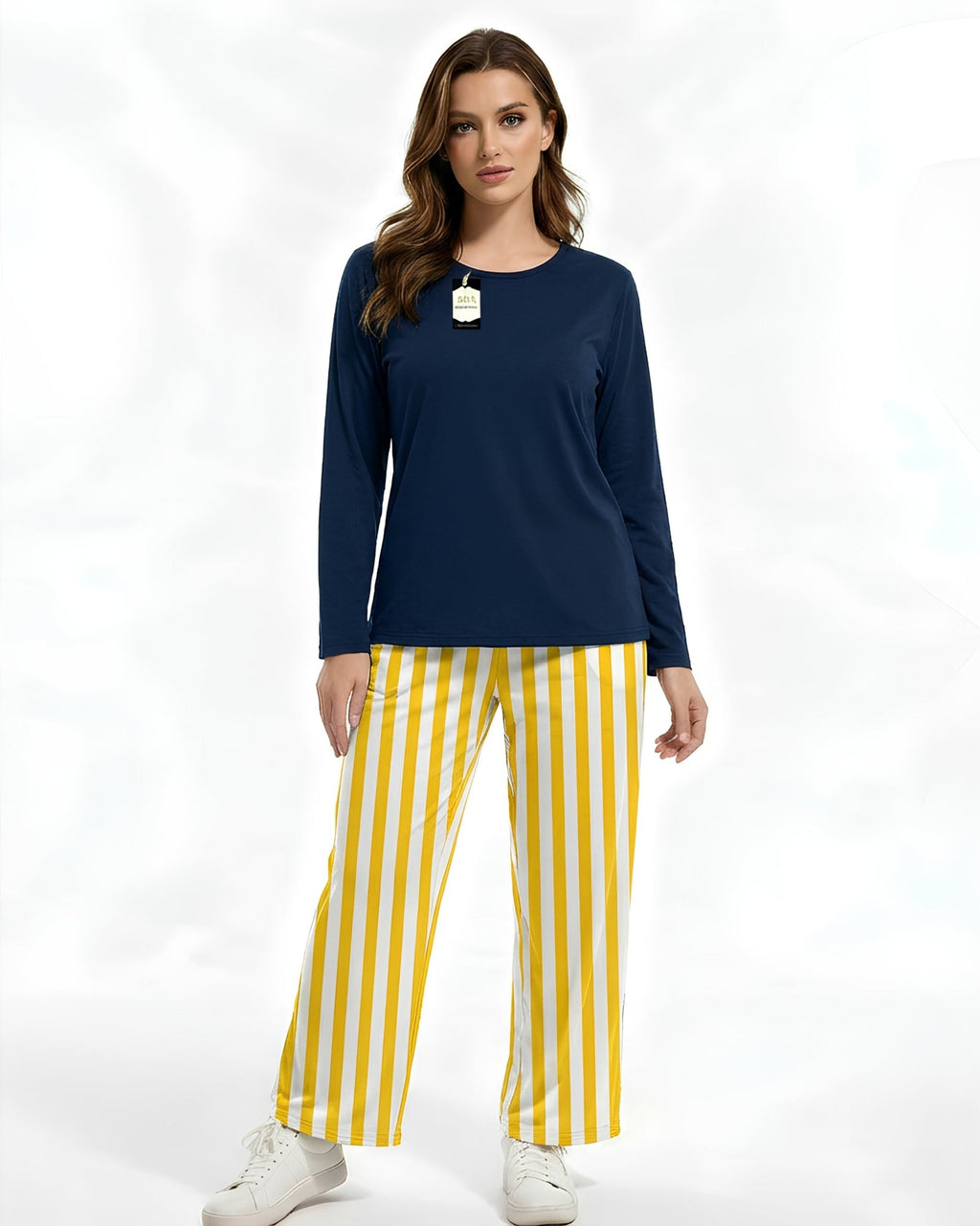 Stitched Plain Night Suit