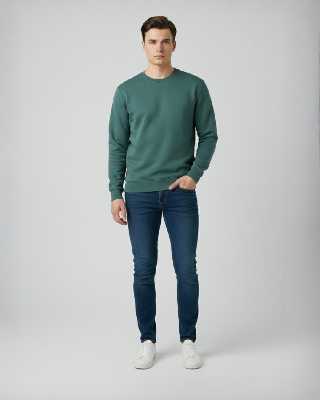 Lime Cotton Sweatshirt