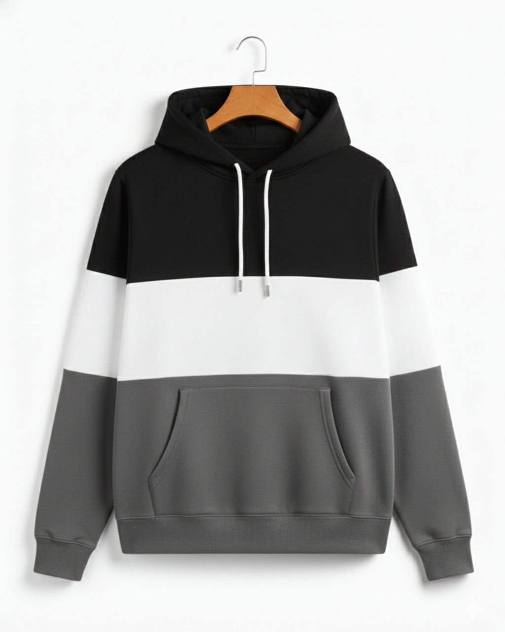 Fleece Plain Hoodie